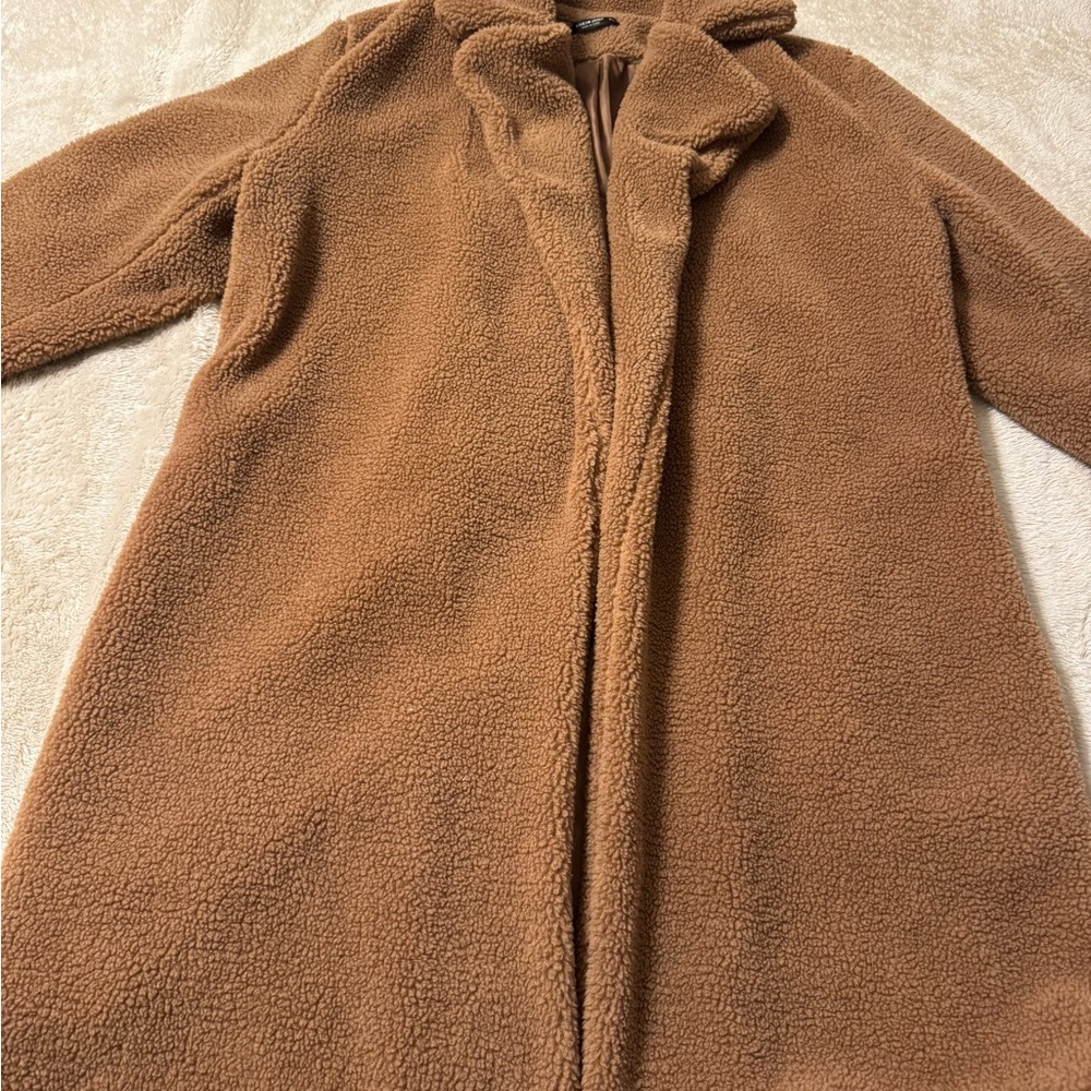 Oversize Cozy Brown Teddy Coat